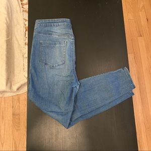 high rise skinny jeans
